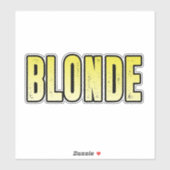 Sticker Blonde, amant blond (Feuille)