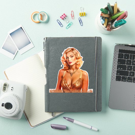 Sticker Blonde Babe (Couverture iPad)