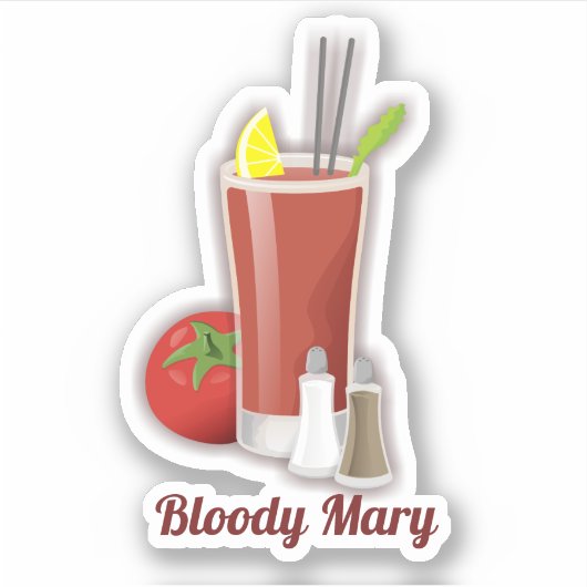 Sticker Bloody Mary (Devant)