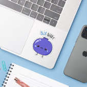 Sticker Blue Berry Funny Blueberry Pun (Ordinateur portable avec iPhone)