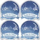 Sticker Blue Celtic Dragon | Mariage celte (Devant)