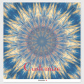 Sticker Blue Chakra Kaleidoscope Thunder_Cove (Feuille)