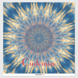 Sticker Blue Chakra Kaleidoscope Thunder_Cove