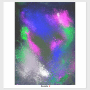 Sticker "Blue Clusters" en vinyle