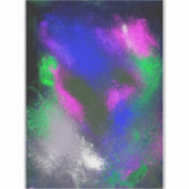 Sticker "Blue Clusters" en vinyle (Devant)