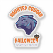 Sticker blue cougar (Devant)