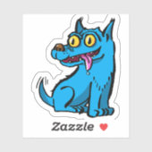 Sticker Blue dog origins (Feuille)
