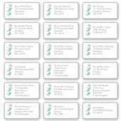 Sticker Blue EucaIyptus Nom du bénéficiaire individuel Adr (Devant)