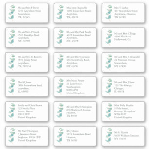 Sticker Blue EucaIyptus Nom du bénéficiaire individuel Adr