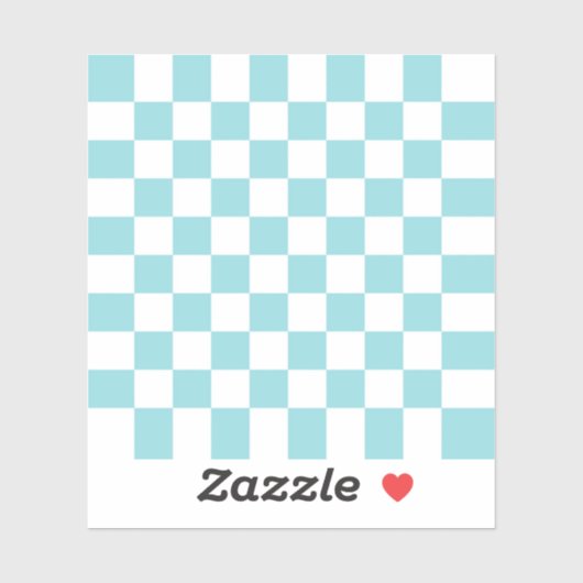 Sticker Blue Harmony Checkerboard (Feuille)