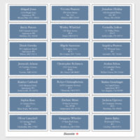 Blue Holly Jolly Christmas Adresse d'invité