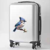 Sticker Blue Jay Bird (Sur valise)