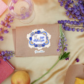 Sticker Blue Mandala Floral Aïd Moubarak