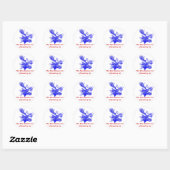 Sticker Blue Moose Personnaliser N'Importe Quel Te (Feuille)