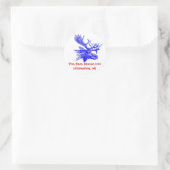 Sticker Blue Moose Personnaliser N'Importe Quel Te (Sac)