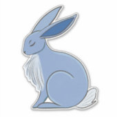 Sticker Blue Rabbit (Devant)