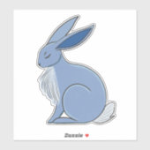 Sticker Blue Rabbit (Feuille)
