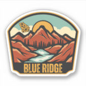 Sticker Blue Ridge, Géorgie (Devant)