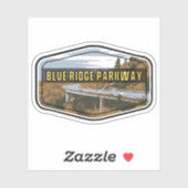 Sticker Blue Ridge Parkway Pittoresque Byway Virginia Nort (Feuille)