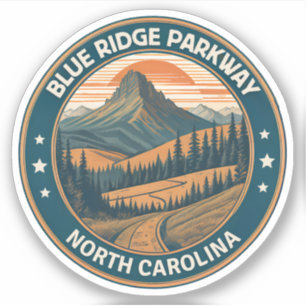 Sticker Blue Ridge Parkway Pittoresque Byway Virginia Nort