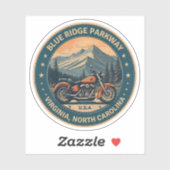 Sticker Blue Ridge Parkway Pittoresque Vélo de moto (Feuille)