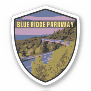 Sticker   Blue Ridge Parkway Scenic Byway Virginie Nord C