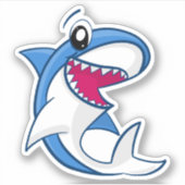 Sticker Blue Shark Sea Life Jote Enfants Pool Party (Devant)