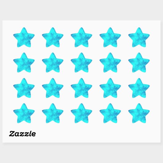 Sticker Blue Sky Star (Feuille)