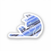 Sticker Blue sleeping cat (Recto)