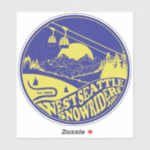Sticker Blue Snowriders (Feuille)