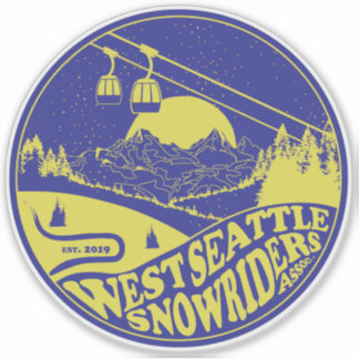 Sticker Blue Snowriders