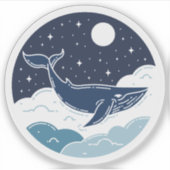 Sticker Blue Whale Dream (Devant)