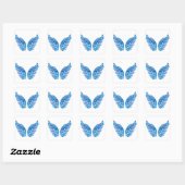 Sticker Blue Wings (Feuille)