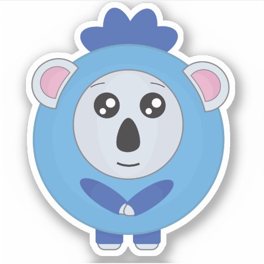 Sticker Blueberry Koala (Devant)