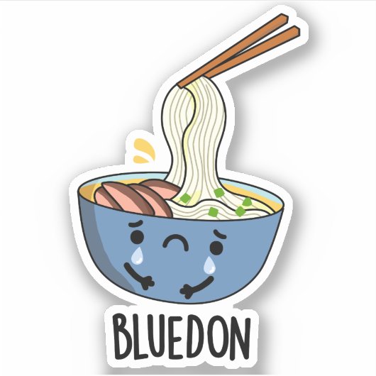Sticker Bluedon Drôle Udon Pun (Devant)
