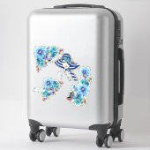 Sticker Blues de Cornflower en aquarelle (Sur valise)