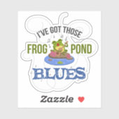 Sticker Blues Frog Pond (Feuille)