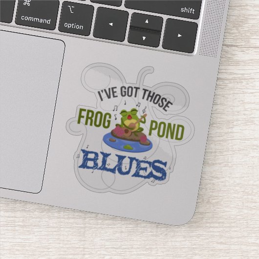 Sticker Blues Frog Pond (Détail)