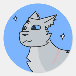 Sticker Bluestar Round