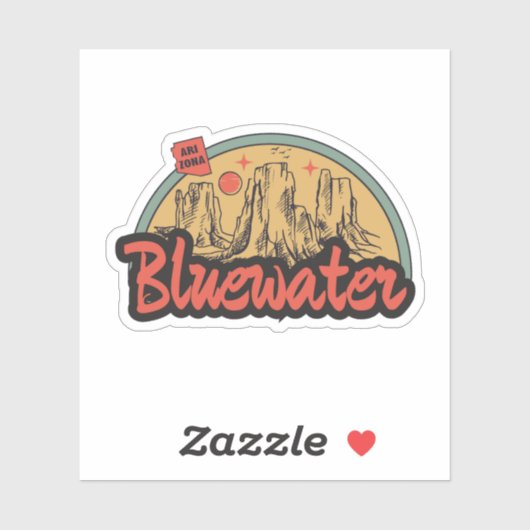 Sticker Bluewater, Arizona (Feuille)