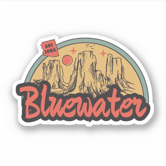 Sticker Bluewater, Arizona (Devant)