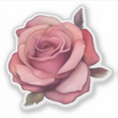 Sticker Blushing Pink Rose (Devant)