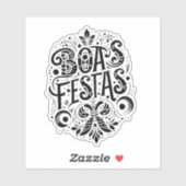 Sticker Boas Festas (Feuille)