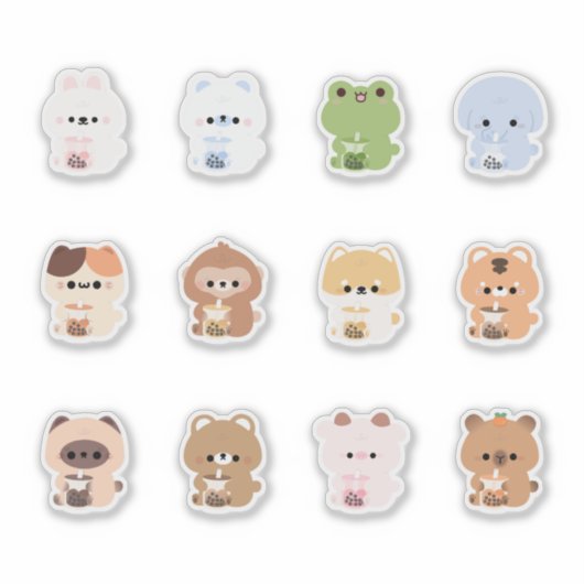 Sticker Boba Animaux (Devant)
