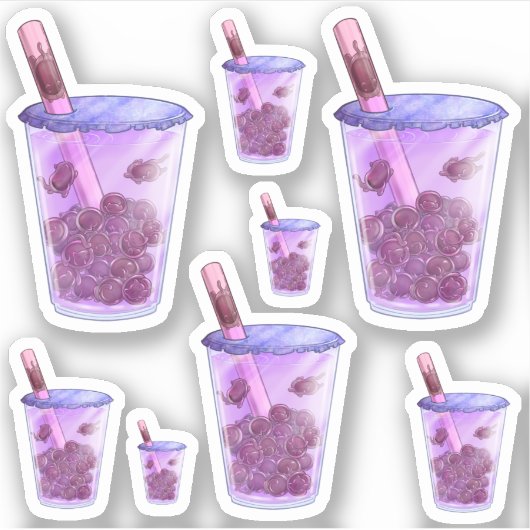 Sticker Boba Cats (Devant)