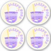 Sticker Boba endormi- Pack de 4 (Devant)