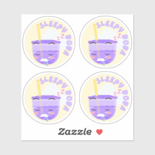 Sticker Boba endormi- Pack de 4