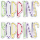 Sticker Bobbins, Manchester, Argot anglais du nord (Devant)