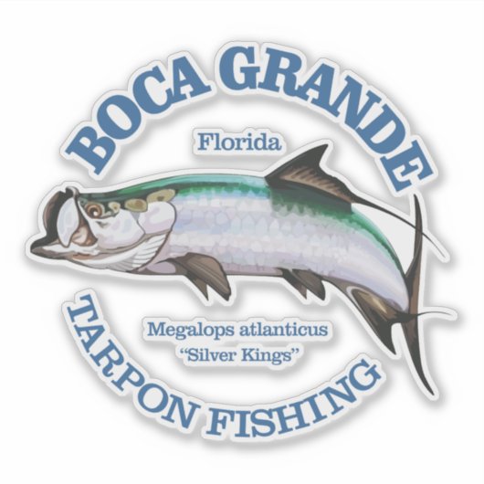 Sticker Boca Grande (Tarpon) (Devant)