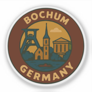 Sticker Bochum Allemagne Art de Ville